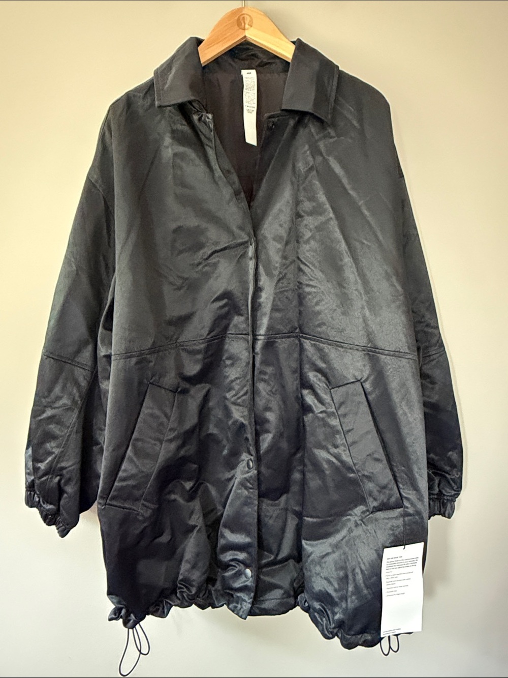 Lululemon Lightweight Oversized Fit Coaches Jacket Black Large NWT